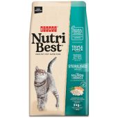 Γάτας adult Nutribest (sterilised) σολωμός & ρύζι 2kg