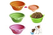 Πτυσσόμενο μπολ σκύλου γάτας, 700ml, διαμετρος 19cm
